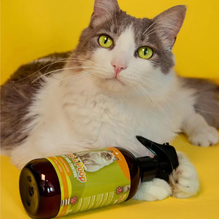 Pee & Poo Cat Odor Eliminator Spray - Clean & Natural - 8oz(230ml) - Image 3